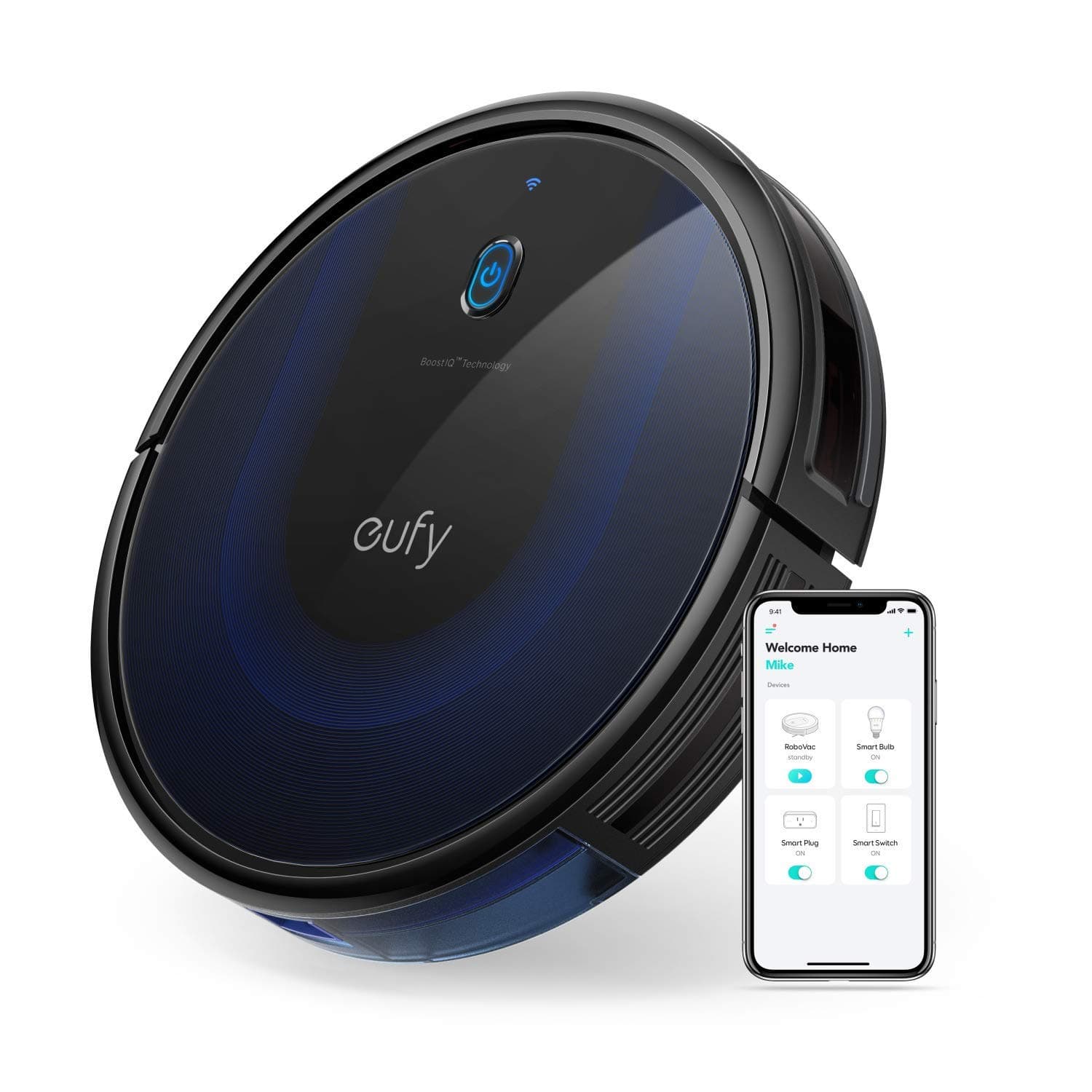 eufy [BoostIQ] RoboVac 15C MAX, Wi-Fi Connected Robot Vacuum Cleaner, Super-Thin, 2000Pa Suction, Quiet, Self-Charging Robotic Vacuum Cleaner, Cleans Hard Floors to Medium-Pile Carpets