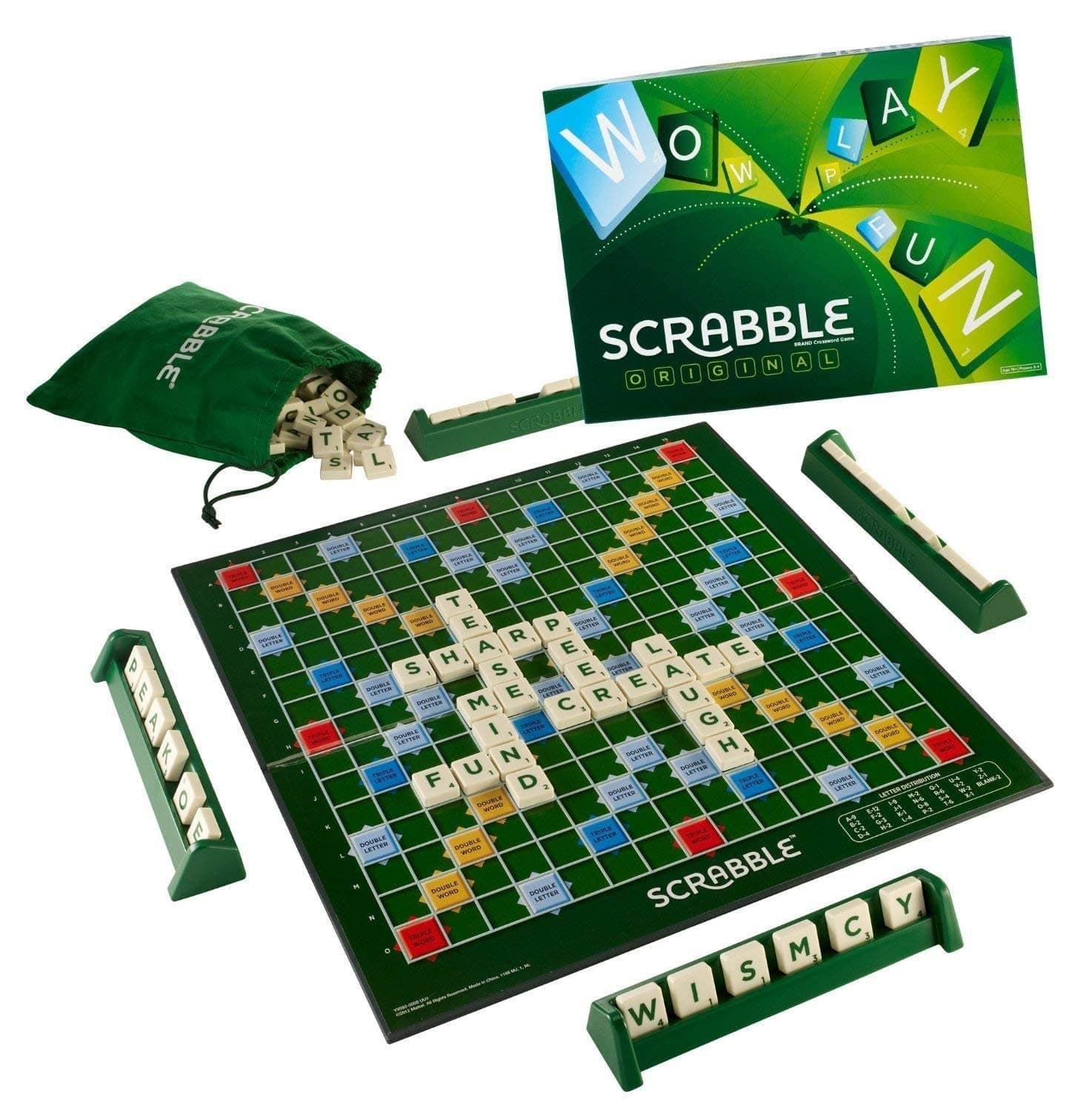 Scrabble Board Game, Word, Letters Game for All Ages