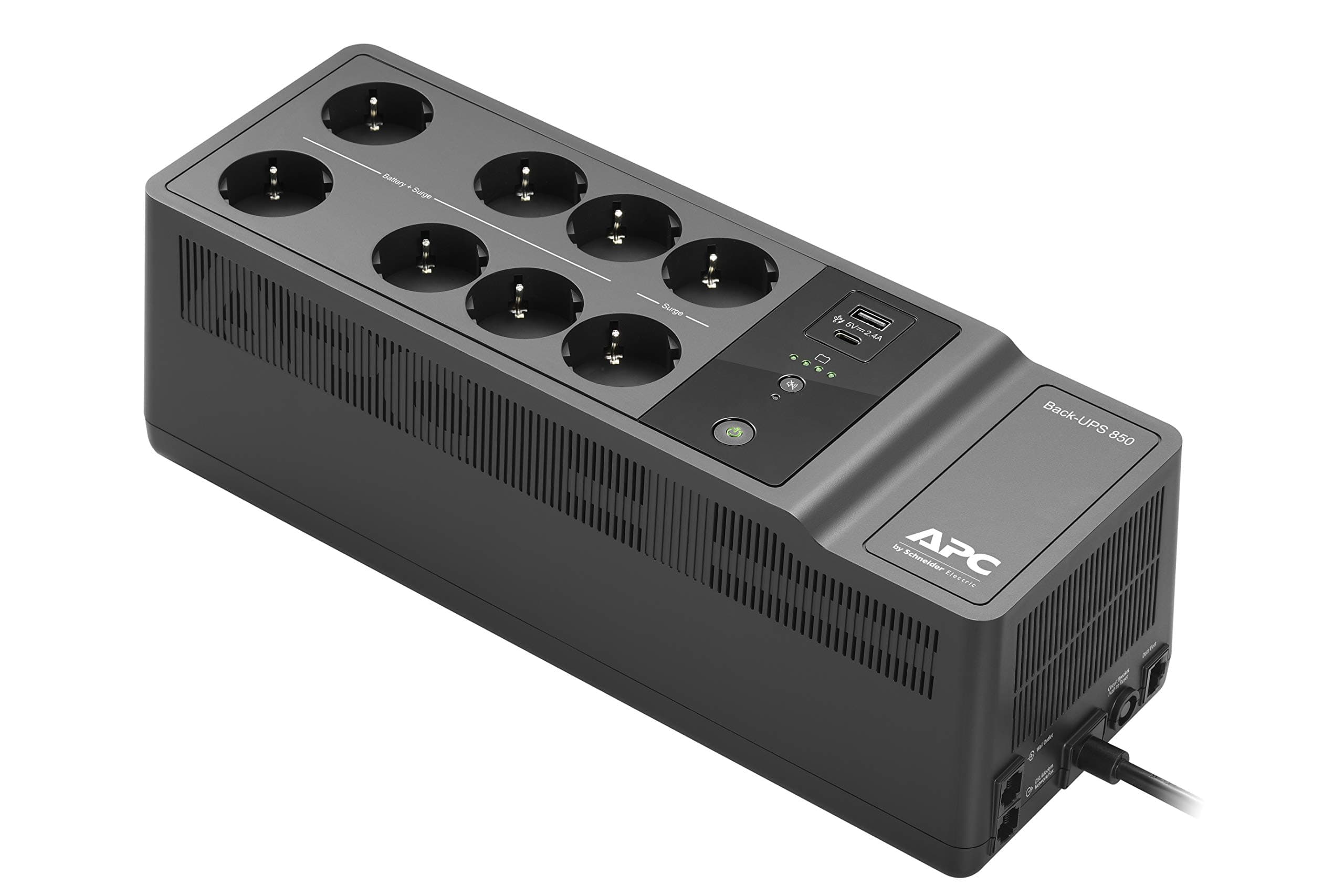 Back-UPS - BE850G2-GR - UPS 850VA, 230V, USB Type-C and A charging ports, 8 Schuko CEE 7 outlets (2 surge)