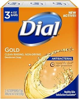 Dial Gold Antibacterial Deodorant Soap For Unisex 3 x 4 oz