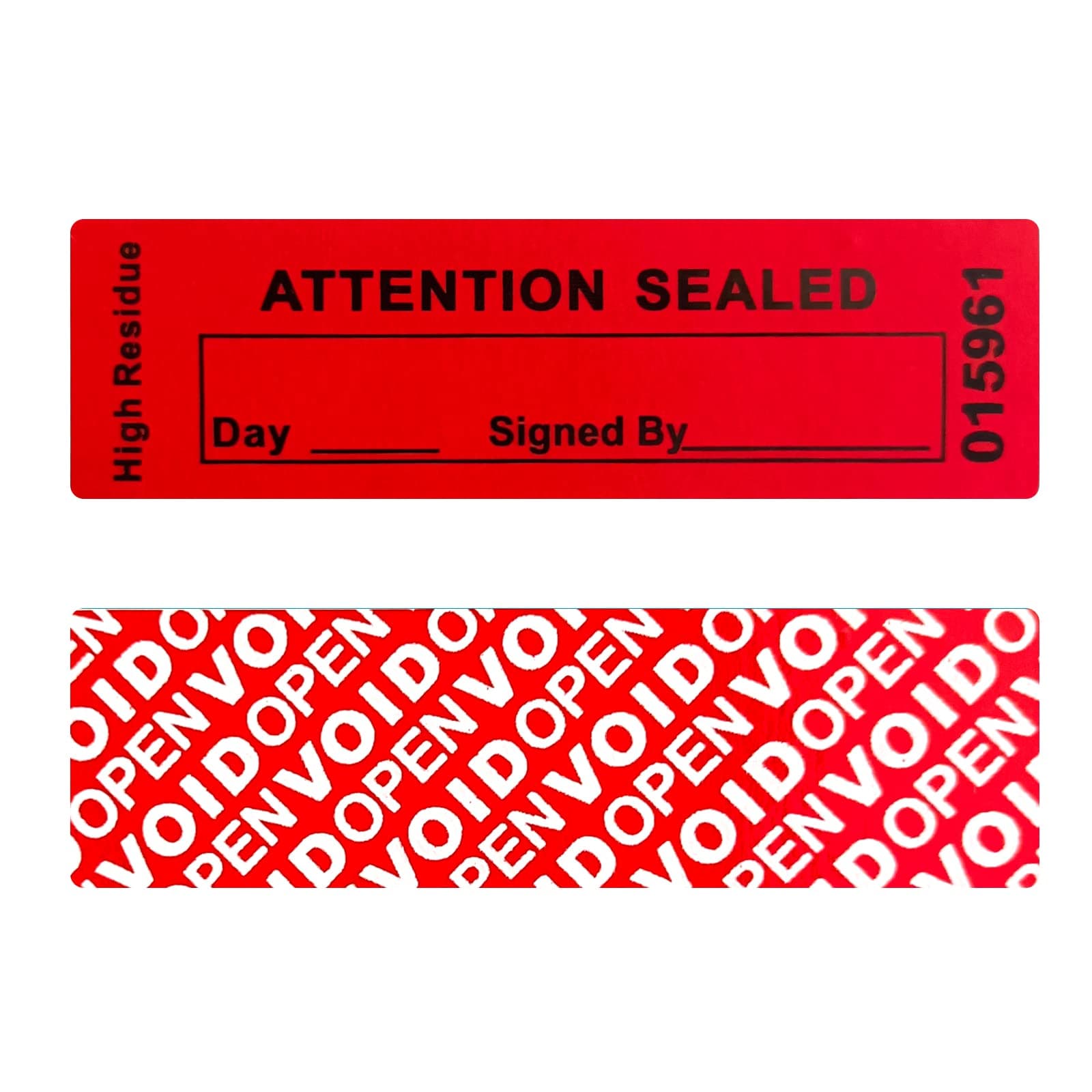 120 pcs Total Transfer Tamper Evident Security Warranty Void Seals / Stickers High Security Tamper for Reusable Package(1 x 3.35Inches,Serial Numbers Transfer,red)…