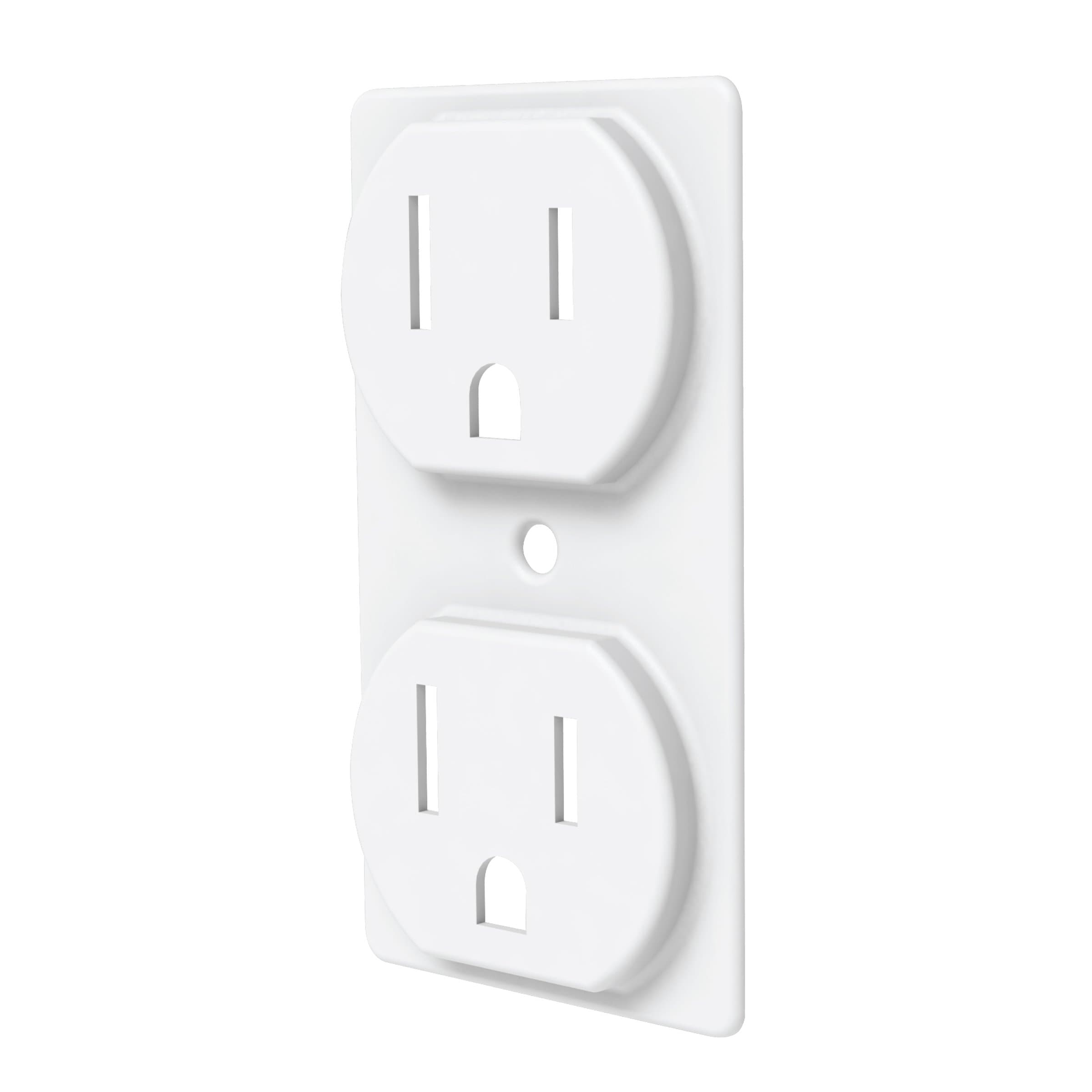 Duplex Outlet Cover (5, White)