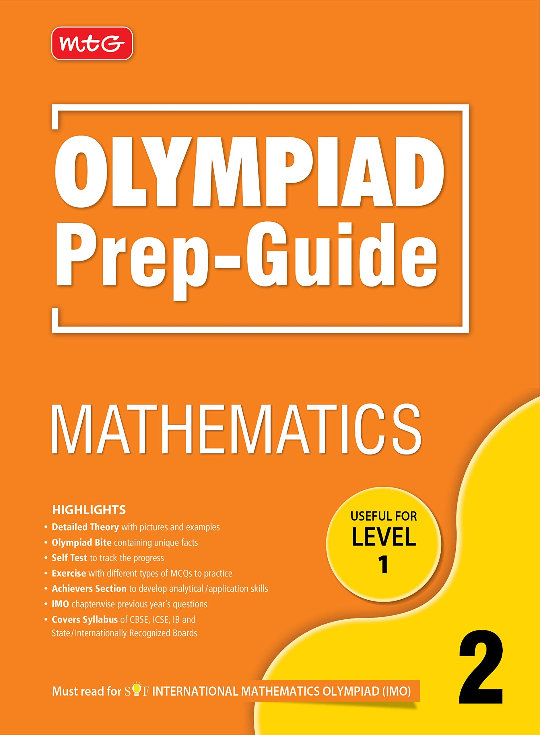 MTG Olympiad Prep-Guide Mathematics Class 2 - Detailed Theory, Self Test with IMO Chapterwise Previous Year Question Paper For SOF 2023-24 Exam MTG Editorial Board