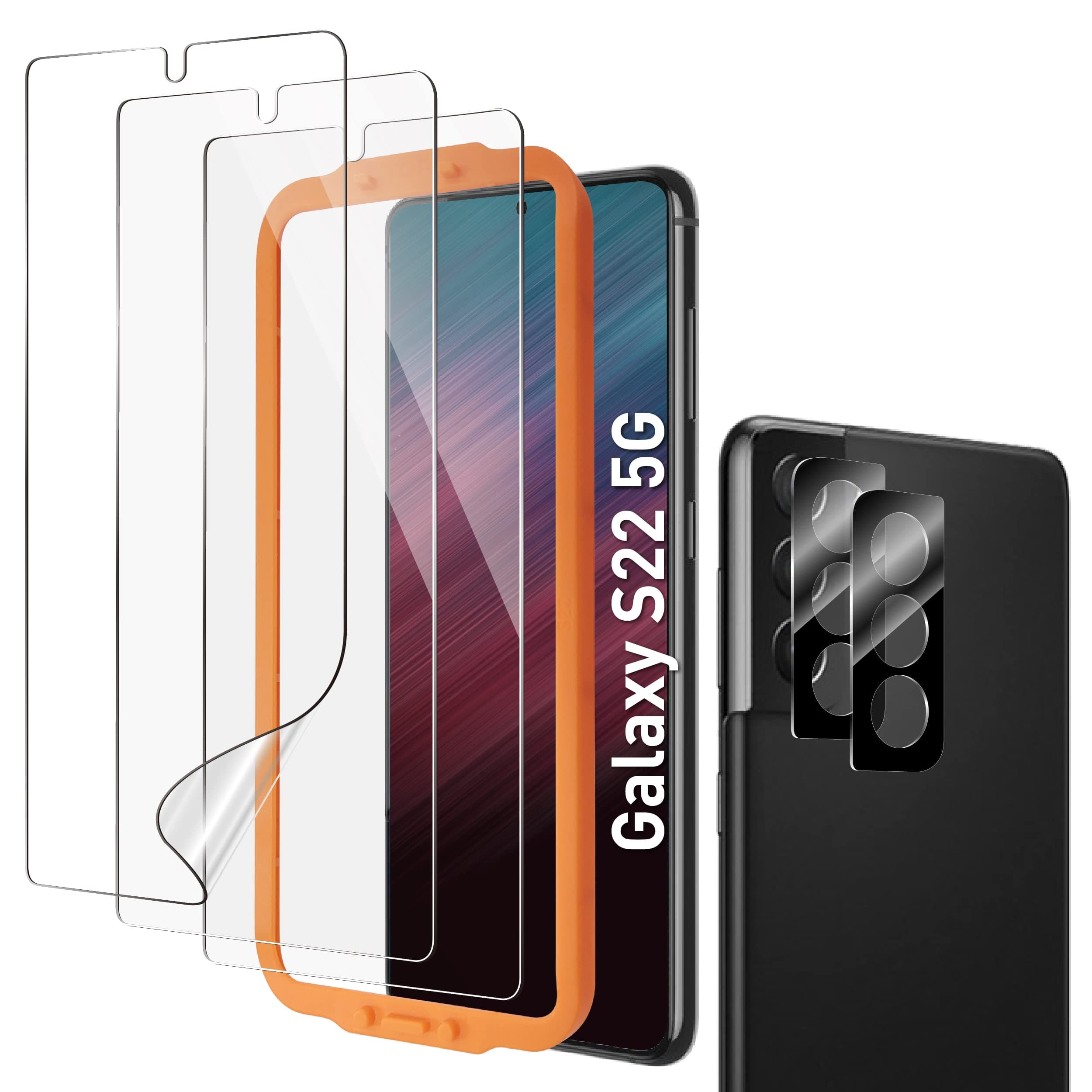 S22 Screen Protector & Camera Lens Protector
