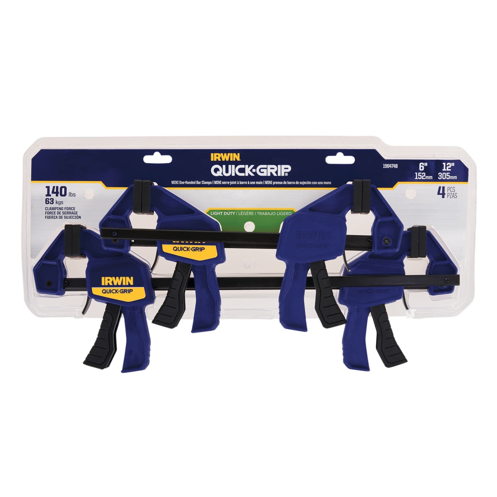 Irwin Quick-grip 4 Piece Clamp Set 1895836 by Irwin Tools