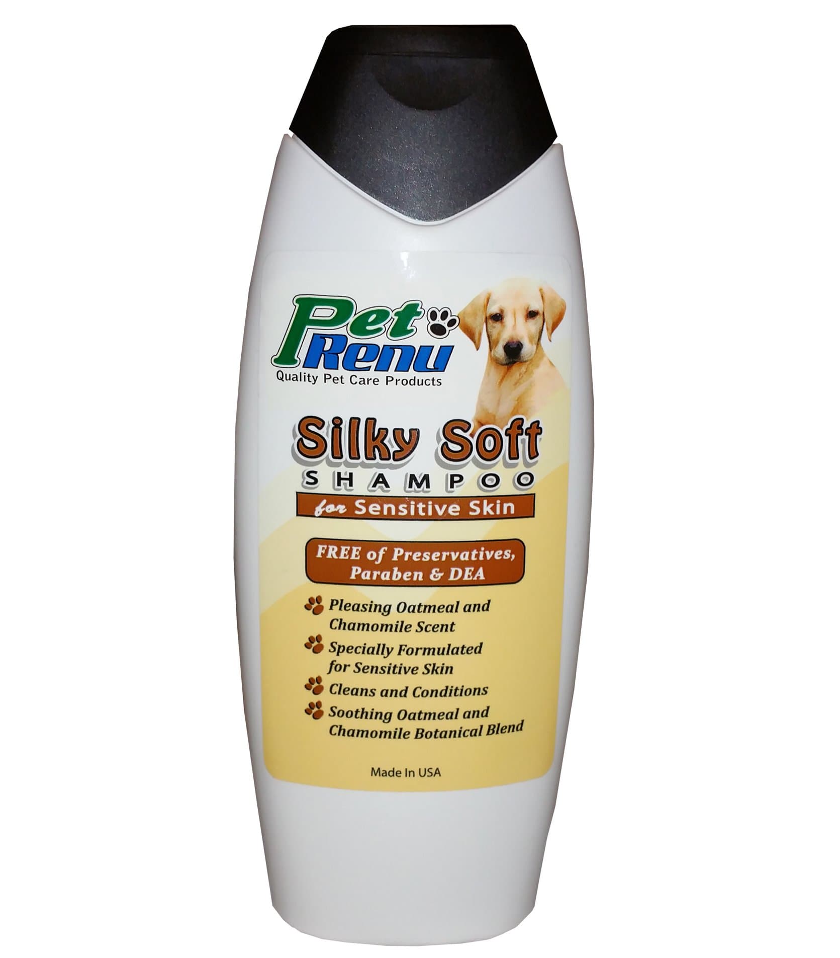 Pet Renu Silky Soft Shampoo for Sensitive Skin - 16oz - Oatmeal & Chamomile Dog Shampoo - Gentle Dog Wash - Nourishing Shampoo for Dogs - Promotes Healing & Rehydrates Dry Skin