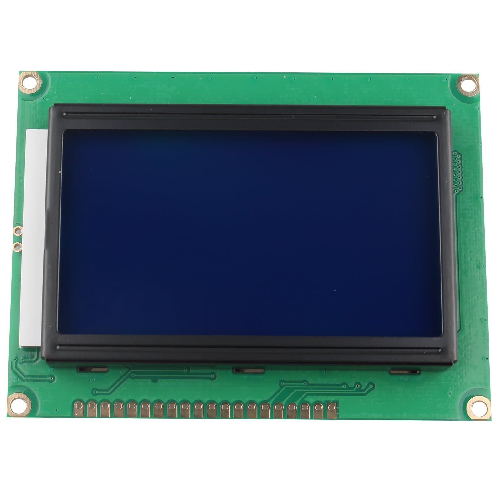 5V 12864 LCD Display Module 128x64 Dots Graphic Characters Letter Matrix Blue Backlight Compatible with Arduino Copiers Fax Machines Printers 3D Printer