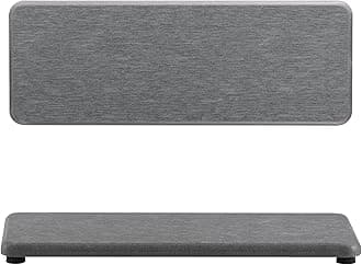 2 Pcs Water Absorbing Stone Trays, Kitchen/Bathroom Sink Soap Dish, Diatomite Tray Used for Hand Soap & Cosmetic Bottles in The Modern Home, 3.15" W x 8.7" L, Gray