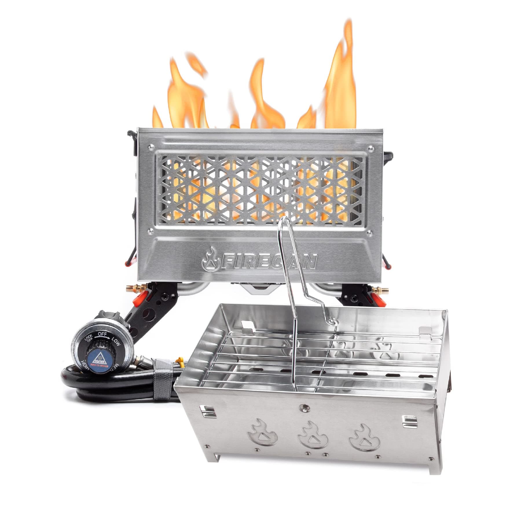 FireCan Deluxe Portable Propane Fire Pit and Grill