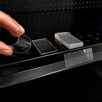 500 Clear Plastic Shelving Tags, 3 x 1.25 Inch Removeable Transparent Retail Price Label Holders for Shelf Channels