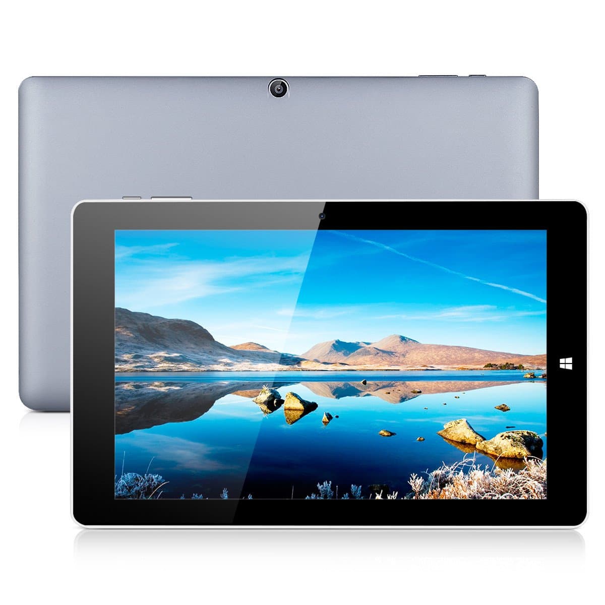 10.1" IPS CHUWI Hi10 Pro Tablet PC Dual OS Windows 10 and Android 5.1 4GB/64GB Intel Cherry Trail Z8350 64bit Quad Core WiFi Type-C Support TF Card Extend IOS 128GB Android 32GB (Grey)