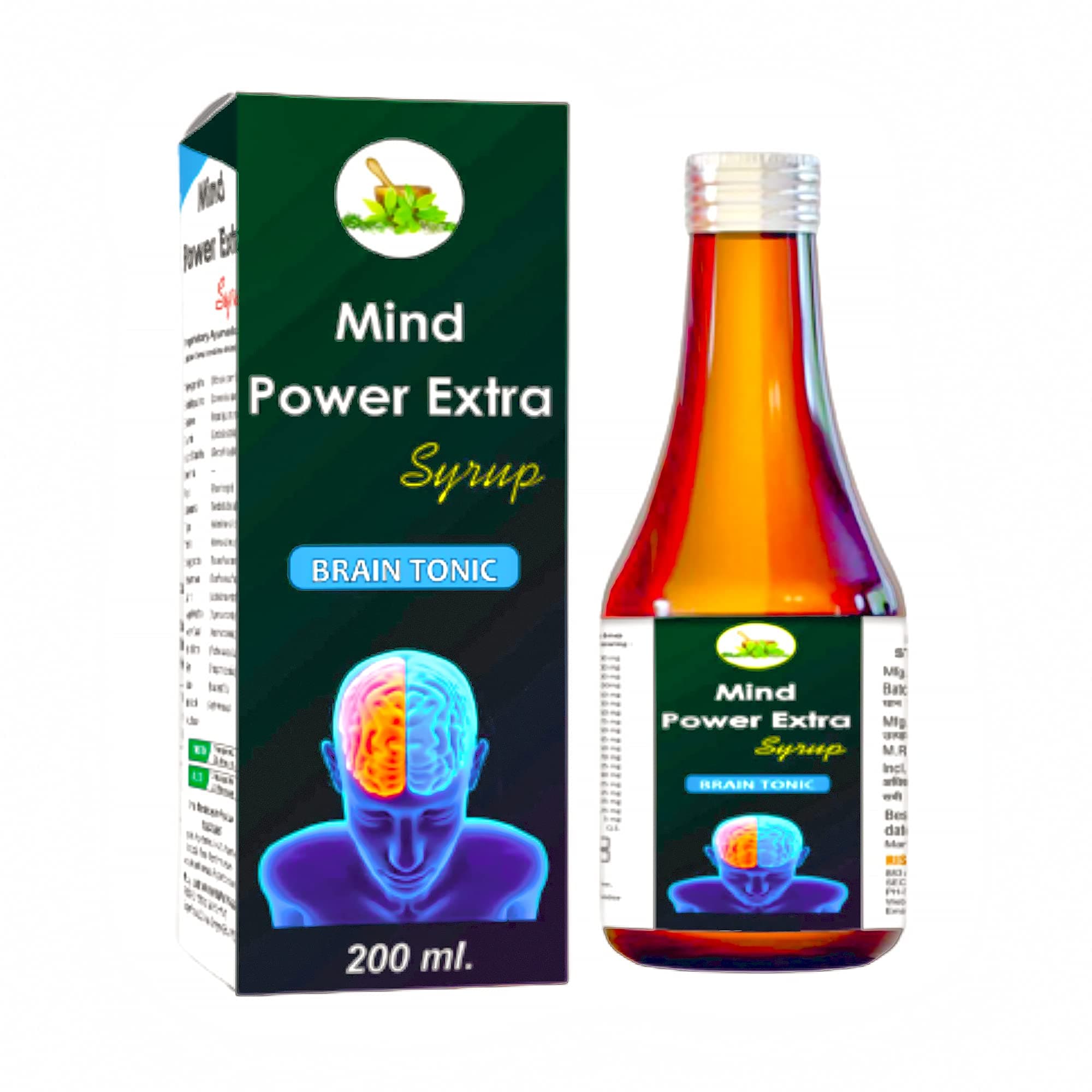 Brain Tonic Syrup | Boost Memory Power | Keeping your mind free from Anxiety and Depression | Enhance Your Learning Ability-200 ml(Liquid)