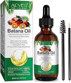 Batana Oil, Batana Oil for Hair Growth, Prevents Hair Loss, eliminates Split Ends & Increases Shine, Natural for Healthier, Thicker, Fuller Hair 60ml