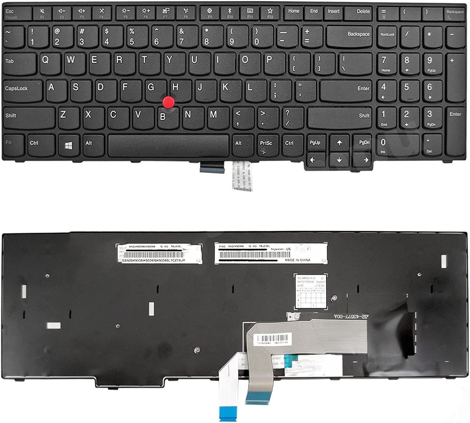 aGooDoUS Layout Replacement Keyboard for Thinkpad E570 E575