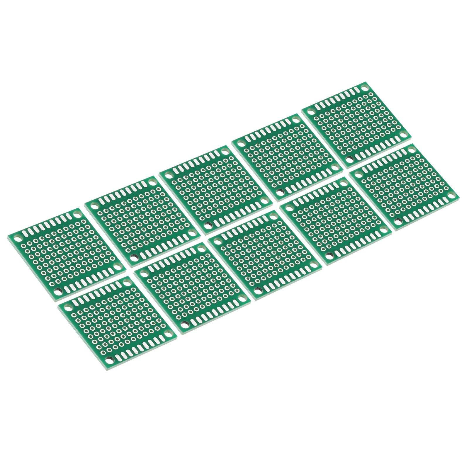 PATIKIL 1.2" x 1.2" PCB Board Circuit, 24 Pcs Single Sided Prototype Perfboard Solder Boards for DIY Soldering and Electronic Project Circuit Boards Solderable Breadboard, Green
