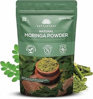 SAPTAMVEDA Moringa Powder 250 Gm | Drumstick Leaf Powder | Natural Multi-vitamin | Anti-Oxidant | Good for Hair & Skin | Protein Rich