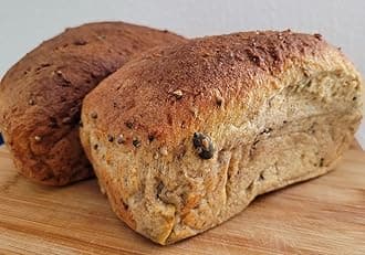 Mix for Keto Friendly 375g Bakery Bread Loaf, Coconut, Almond and wholewheat seeded with 0.8g Net Carbs Per Slice. (Large, 2lb tin loaf mix)