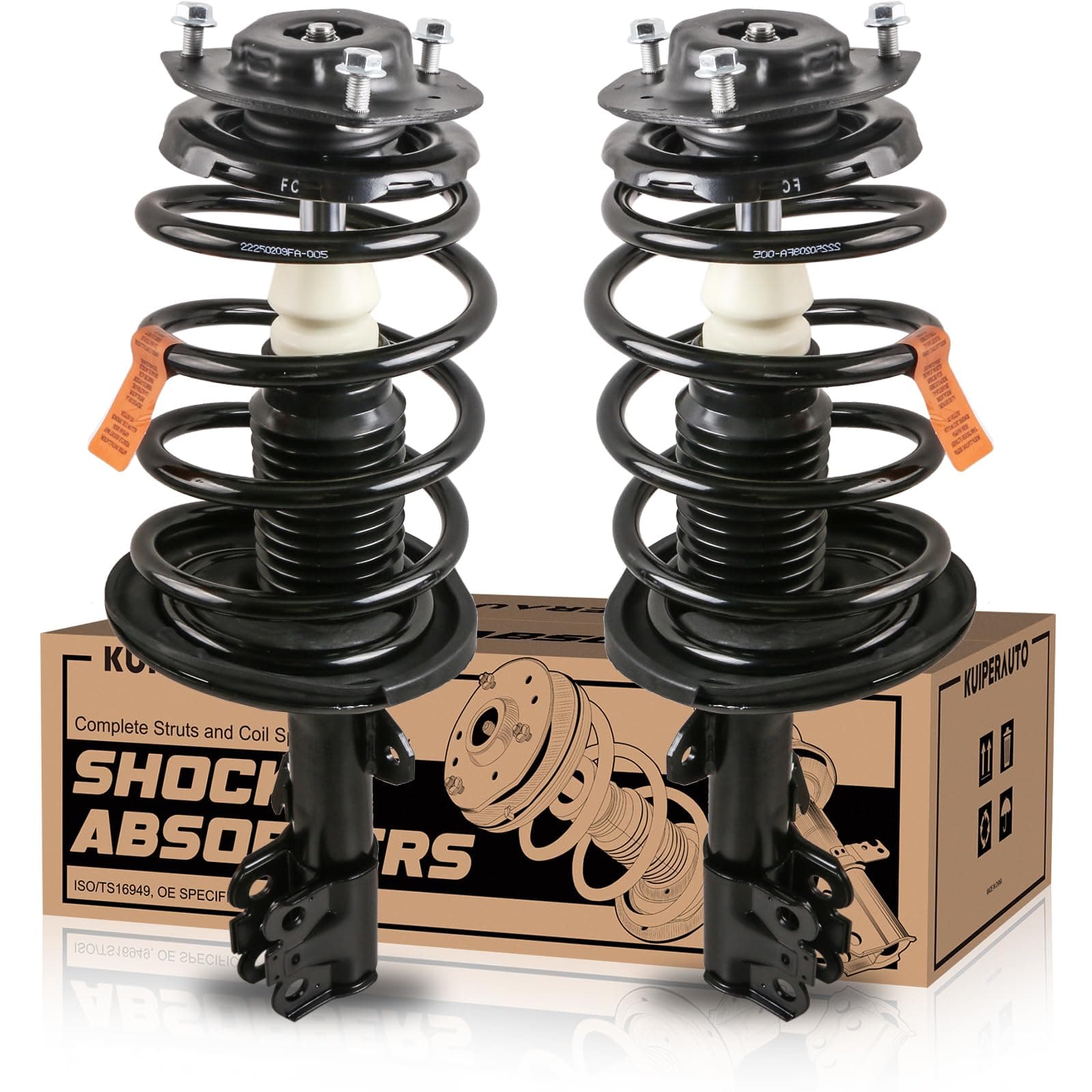 Front Suspension Struts Shocks Complete Assembly Shock Absorbers w/Coil Spring 172206 172205 Compatible for Toyota Camry Avalon Solara Lexus ES330 2004 2005 2006 (Set of 2)