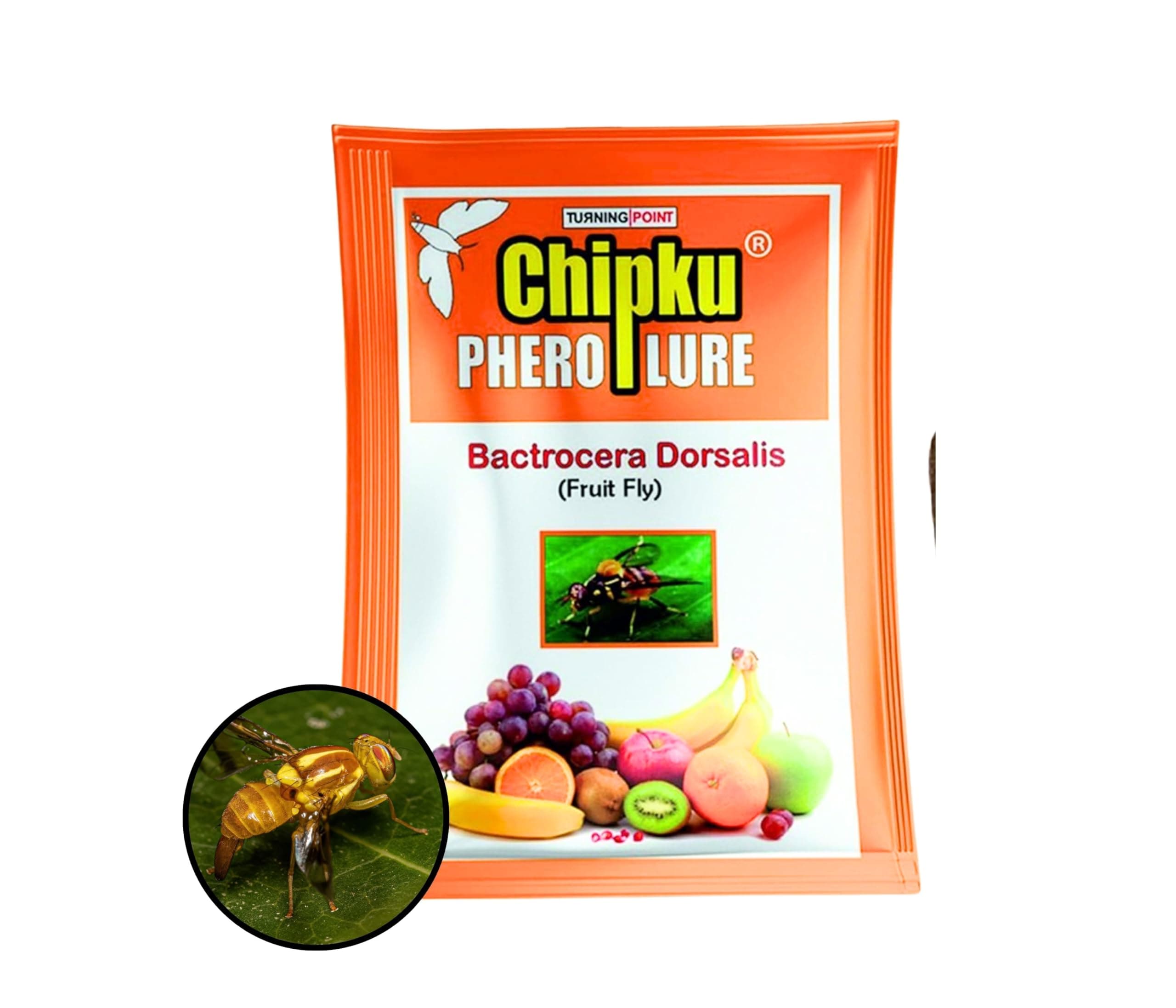 Chipku Fruit Fly Lure Pack of 25 for Fruit Fly Insect Trap for Agriculture for Bactocera Dorsalis Pheromone Lure for Mango Tree,Papaya, Guava,Chiku,Citrus, All Fruit Crops