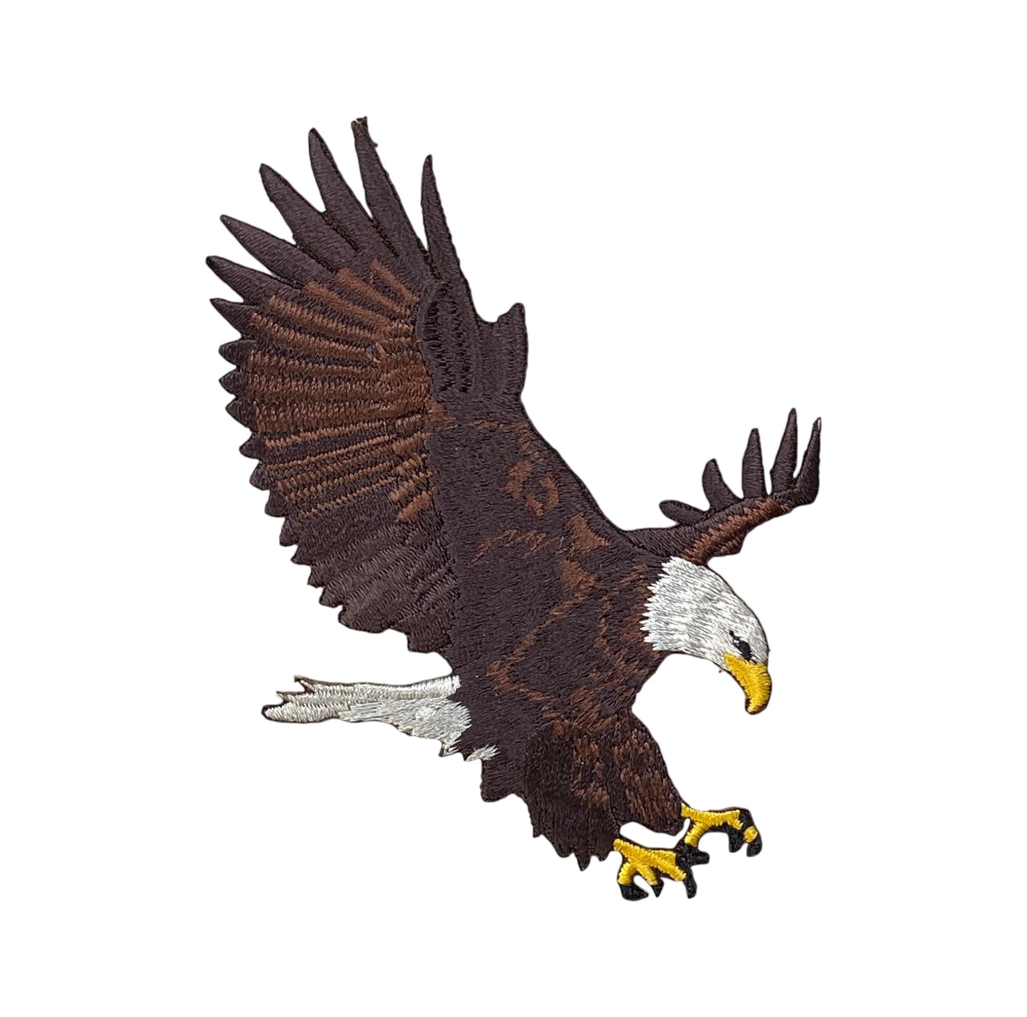Wholesale Applique Bald Eagle Landing Iron On Embroidered Patch