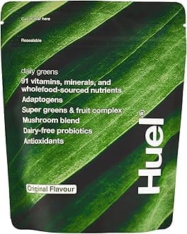 Daily Greens, 255g, 30 Servings, Vegan Superfood Greens Powder, with Carrots, Broccoli, Spinach, Green Tea, Kale, Spirulina and More, Rich in Probiotics, Vitamins (One Size, Original)
