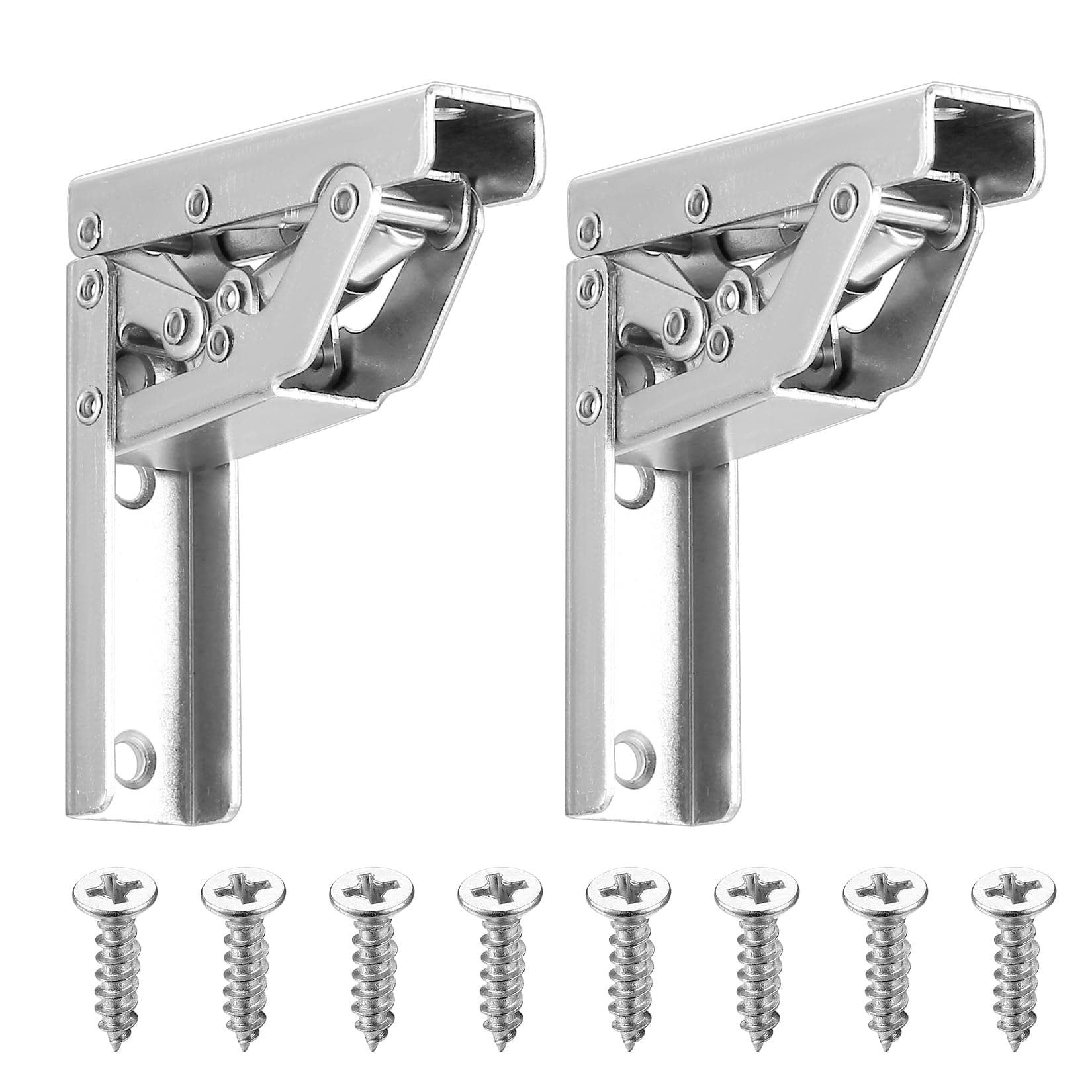 90 Degree/180 Degree Folding Shelf Hinges, 2 Pcs Blind Corner Hinges, Soft Close Folding Shelf Hinges, Hidden Kitchen Cabinet Cupboard Door Hinges for Wood Table Wardrobe Doors