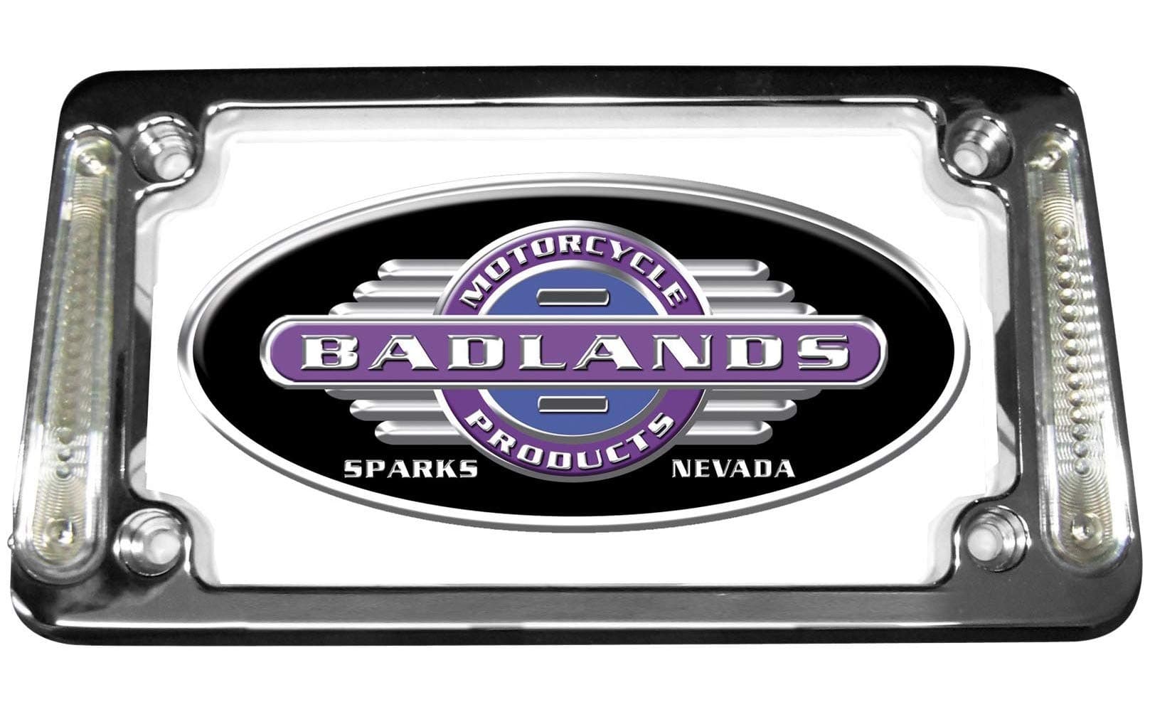 Badlands Whiskers Vertical Amber L.E.D. License Plate Frame