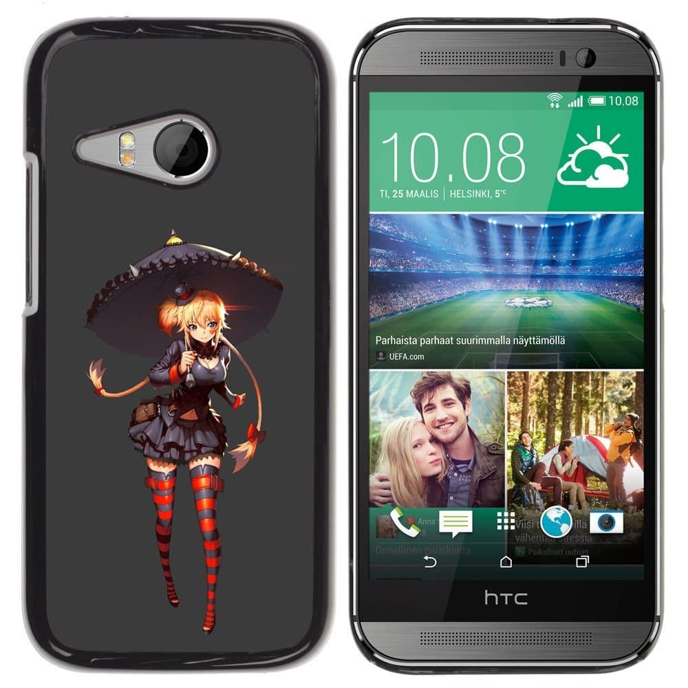 All Phone Most Case / Hard PC Metal piece Shell Slim Cover Protective Case for HTC ONE MINI 2 / M8 MINI Girl Stockings Umbrella Red Grey Anime