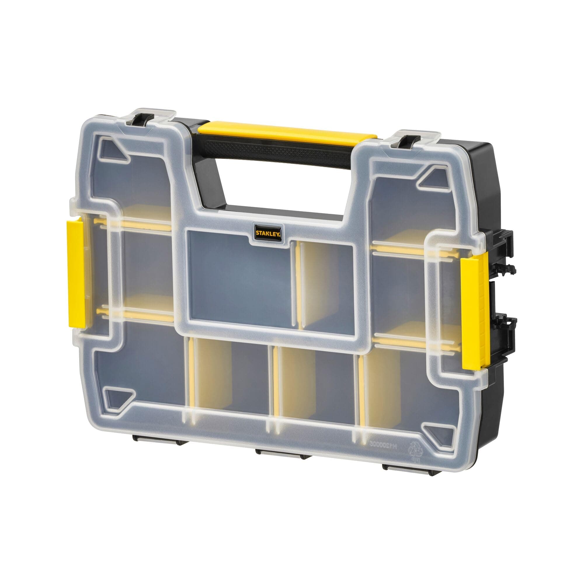 Stanley FatMax Tool Organiser Sortmaster/Storage Box (29.5 x 6.5 x 21.5 cm, Stackable with Locking, Removable Inserts, Storage of Tools/Small Parts) STST1-70720