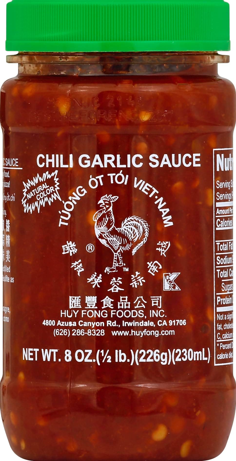 Huy Fong Chili Garlic Sauce, 8 oz
