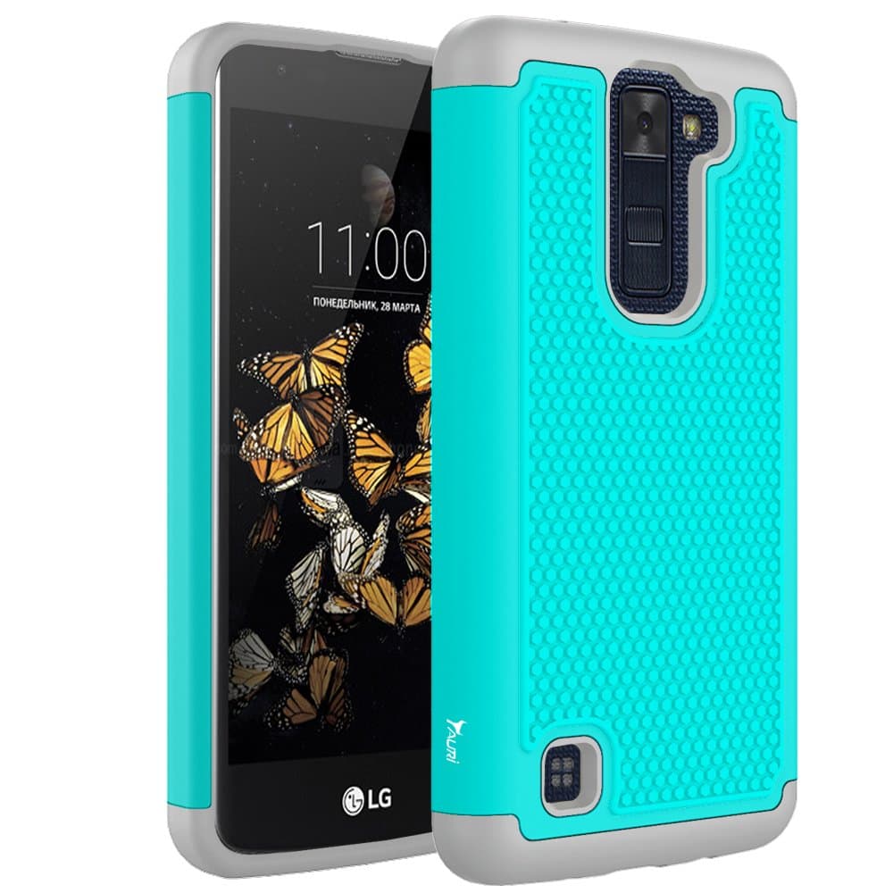 LG Phoenix 2 Case, LG Escape 3 Case, LG K8 Case, TAURI [Drop Protection] Protective Case Shockproof Hybrid Defender Armor Case Cover For LG Phoenix 2 / LG Escape 3 / LG K8 - Mint