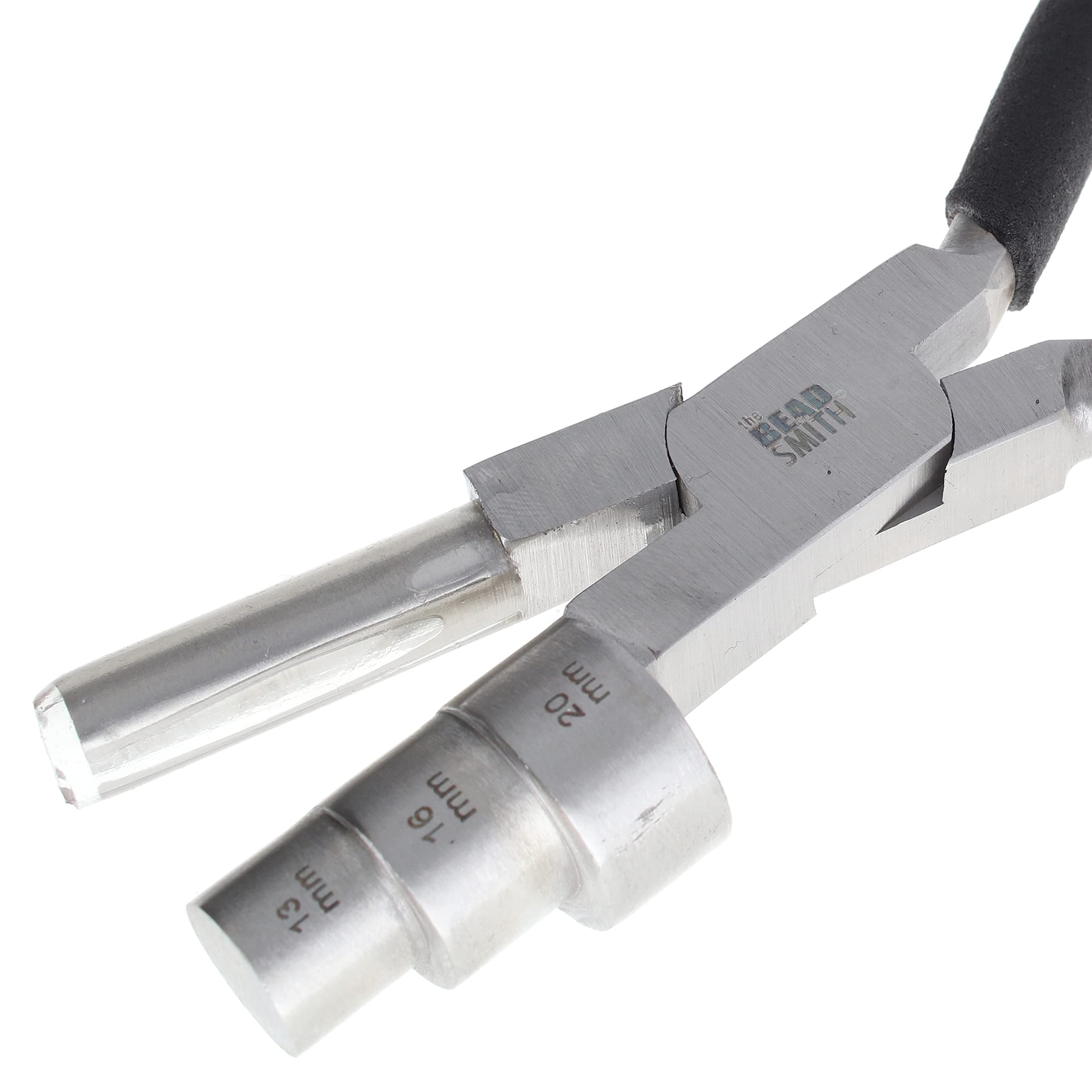 Big Wrapper Pliers – Multi-Step Wrapping Tool –13, 16 & 20mm barrels - 7 Inches Long, 1.25” Stainless Steel Jaws, Cushioned Grips – Use to Shape Rings and Make Consistent Sized Loops …