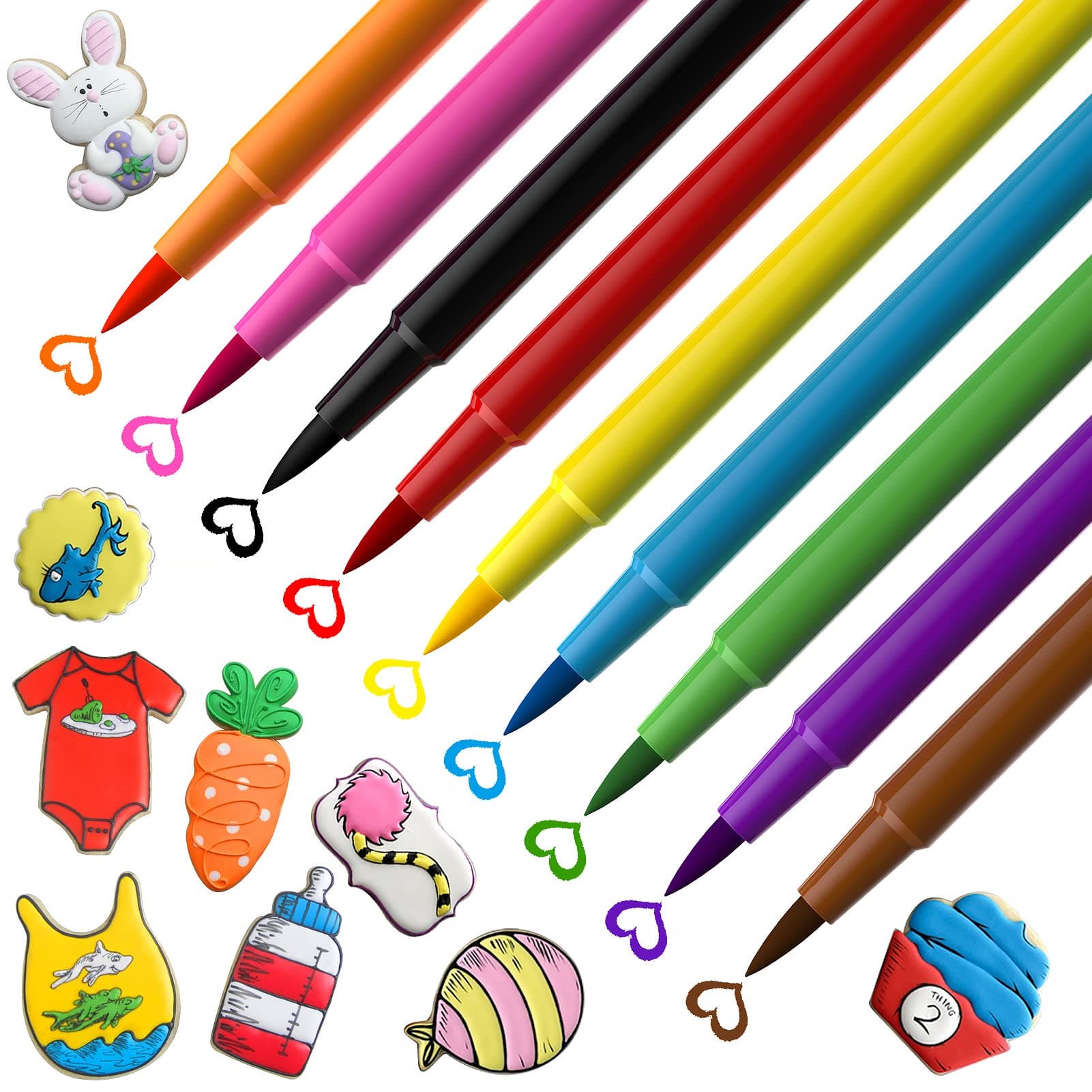 9 Food Coloring Pens