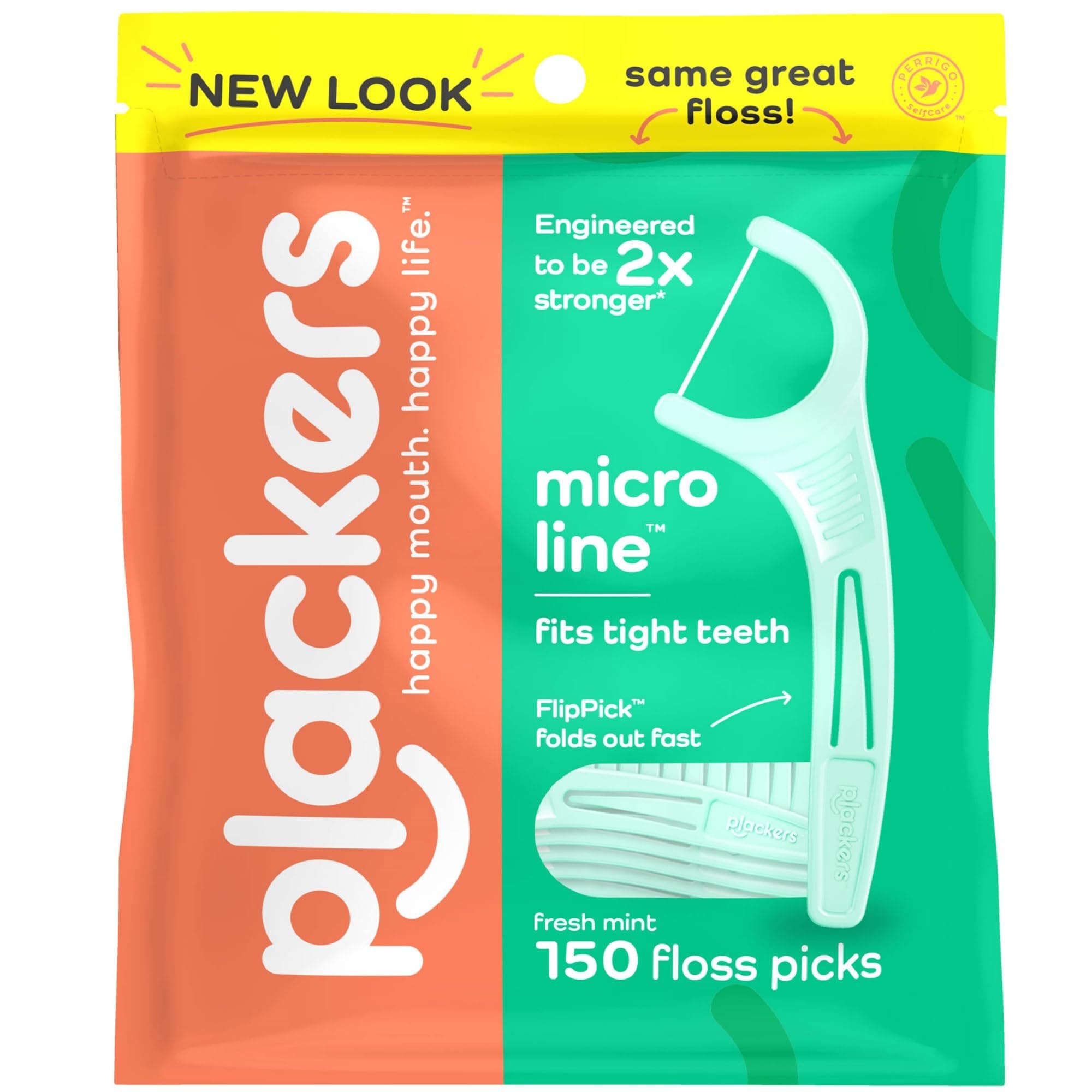 Micro Mint Dental Flossers - 150 Pack, Fresh Breath For Miles Of Smiles, Engineered Not To Stretch Shred Or Break