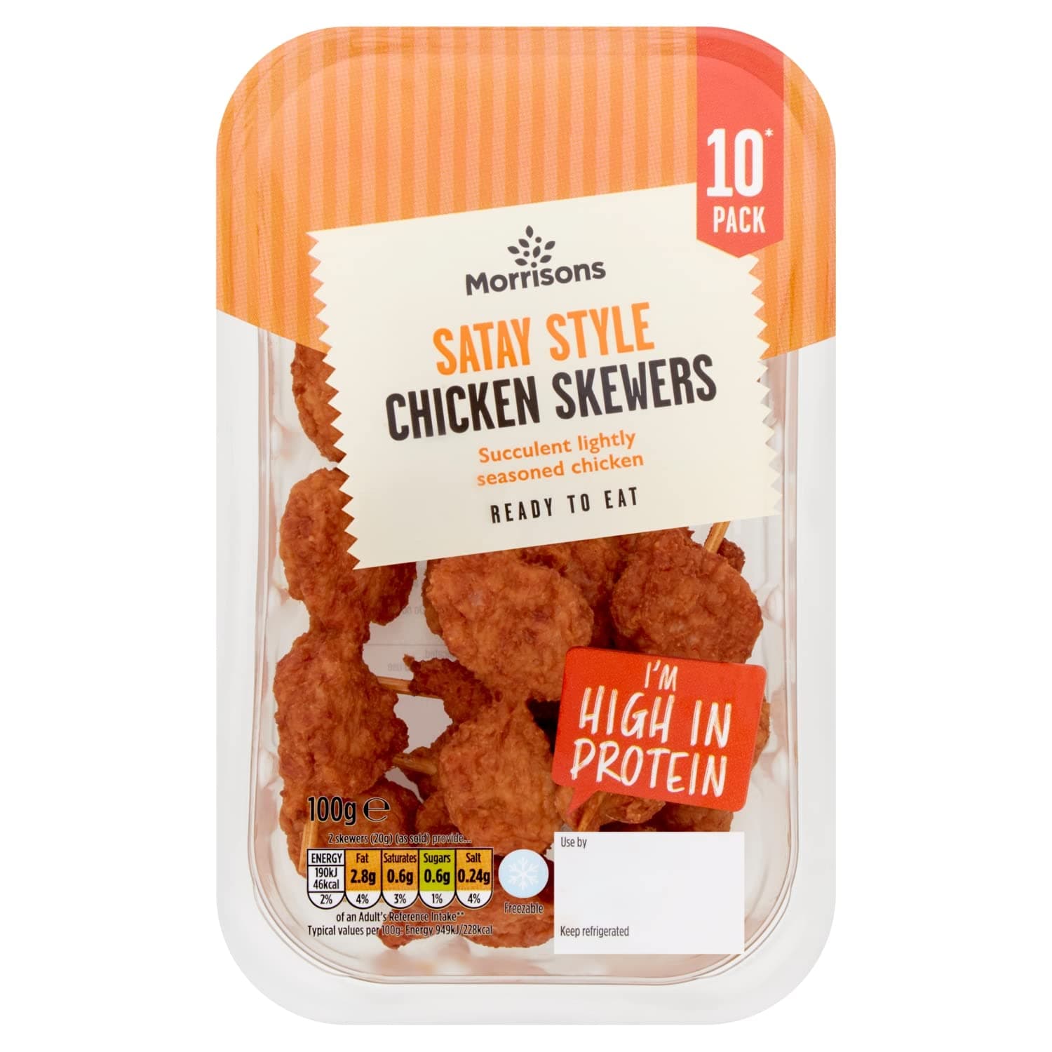 Morrisons 10 Mini Chicken Skewers, 100g