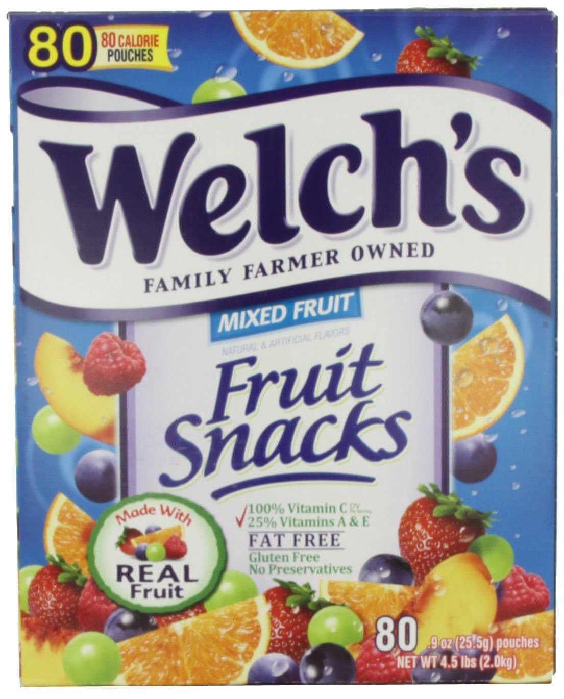 Mixed Fruit Snacks, 0.9 Unzen, 80-Count
