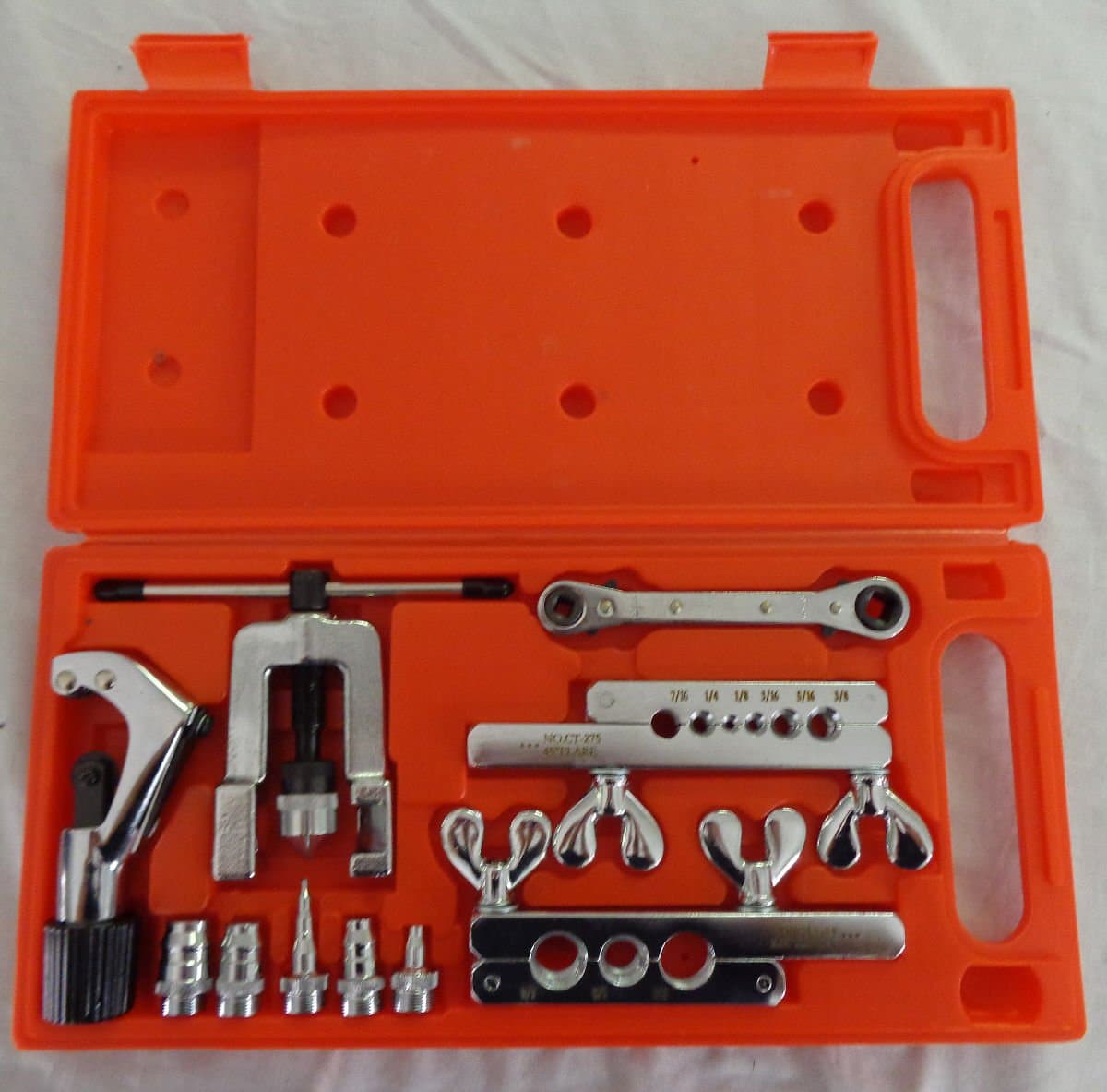 Flaring Swag Tool Kit (45 degree)1/8"Through 3/4" CT278 with Case HVAC+Bonus Pcs
