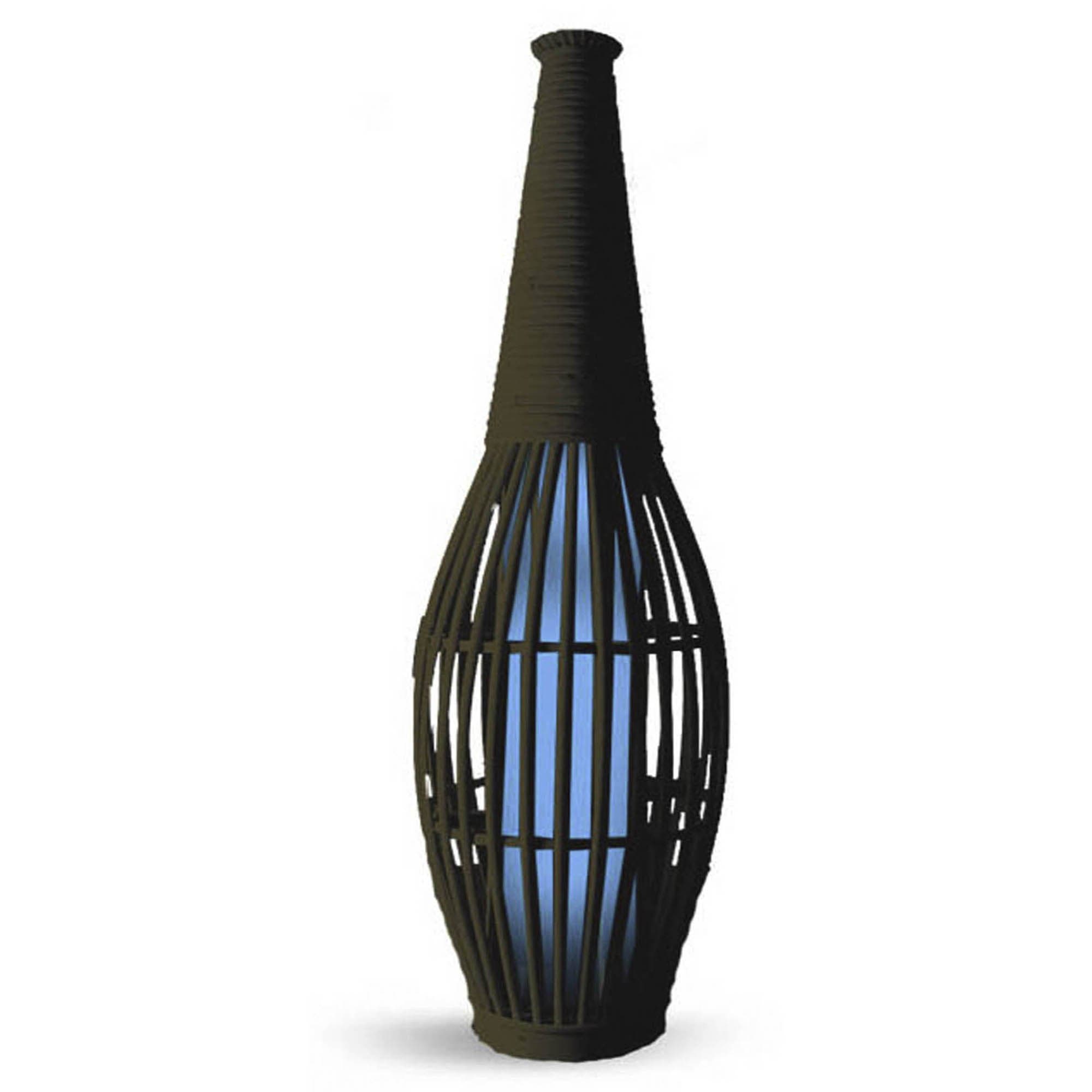 R1203B Solar Vase with Blue Light, 30-Inch