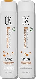 GK HAIR Moisturizing Shampoo 300ml + Conditioner 300ml - Hydrating & Nourishing for Soft, Silky Hair - Keratin Sulfate-Free, Paraben-Free, Perfect for Hot UAE Weather مجموعة الشامبو والبلسم