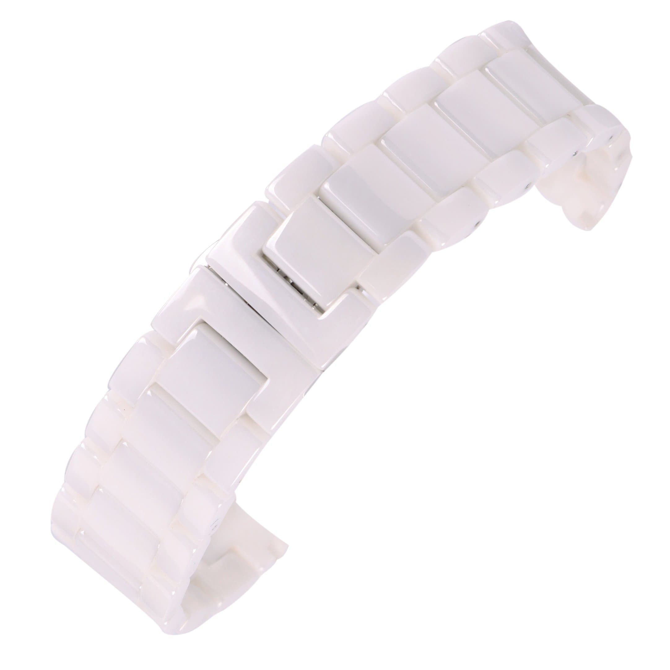 luxury Ceramic Watch Strap Replacement band for watch with stainless steel clasp
