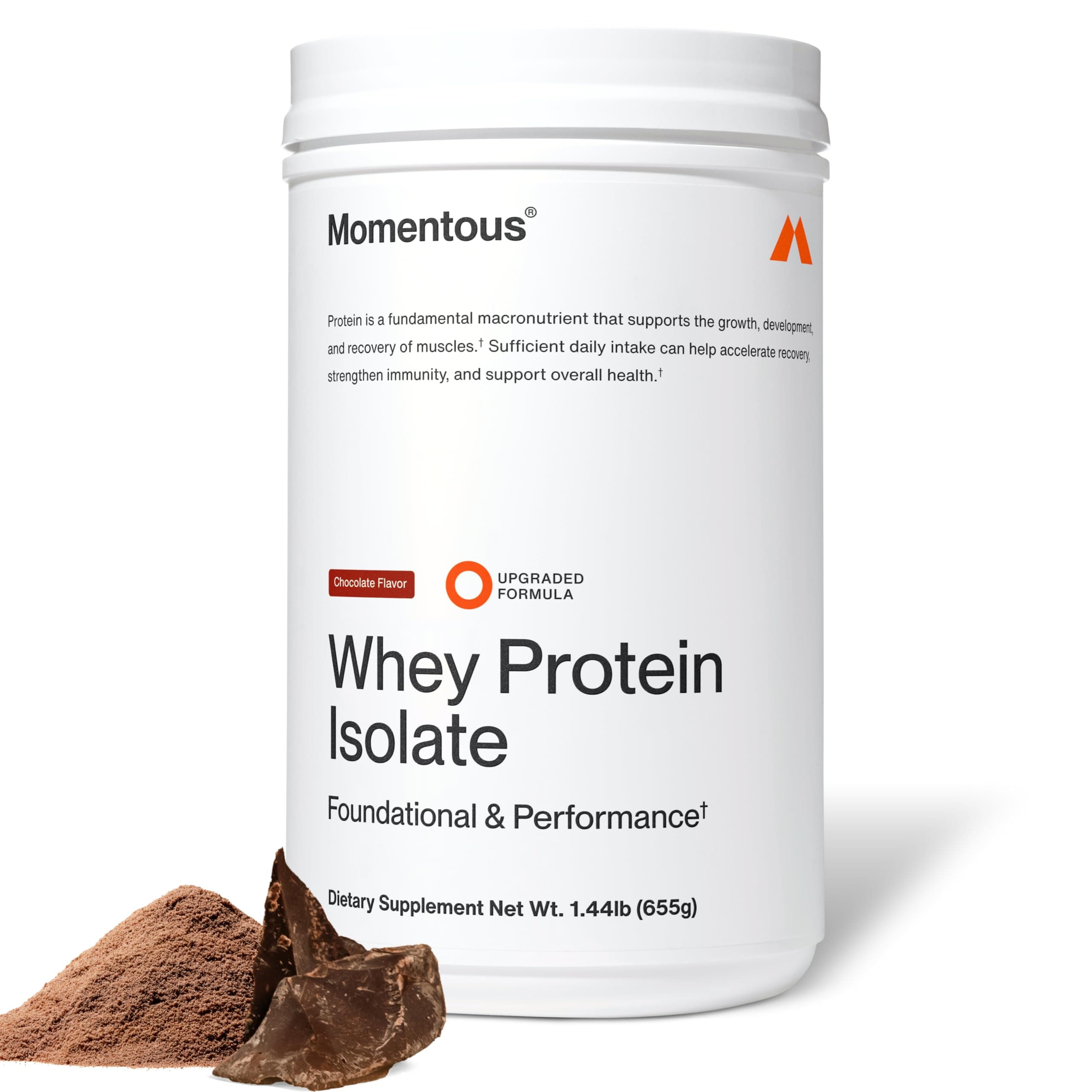 Essential Grass-Fed Whey Protein Powder – 20 g Whey Isolate Protein – NSF Certified for Sport – Gluten-Free – 25 Servings for Essential Everyday Use – Chocolate – Net WT 1.44 LB (655 g)