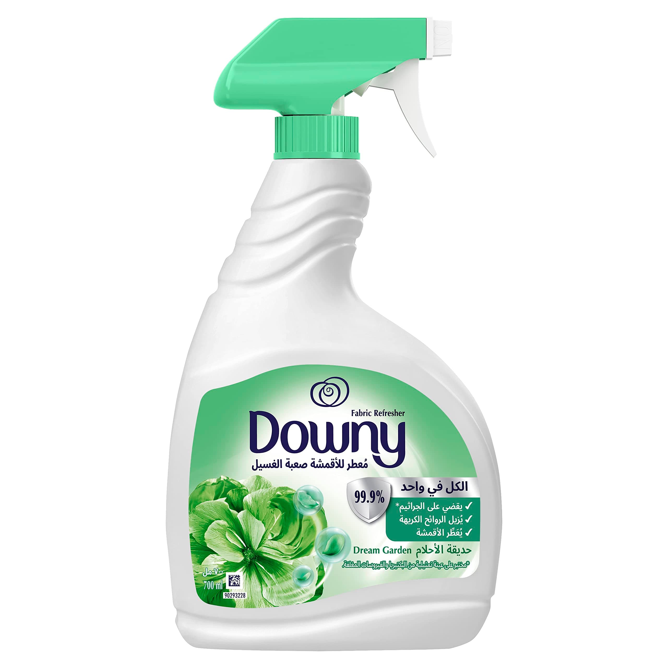 ダウニーファブリックリフレッシャー、ドリームガーデン、抗菌、700mlスプレーボトル