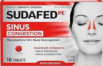 SUDAFED PE Sinus Congestion Max Strength