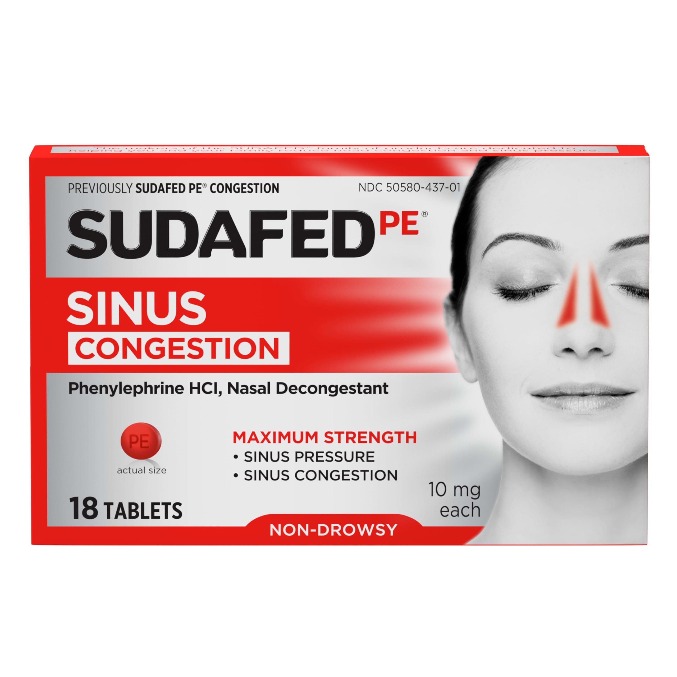 SUDAFED PE Sinus Congestion Max Strength