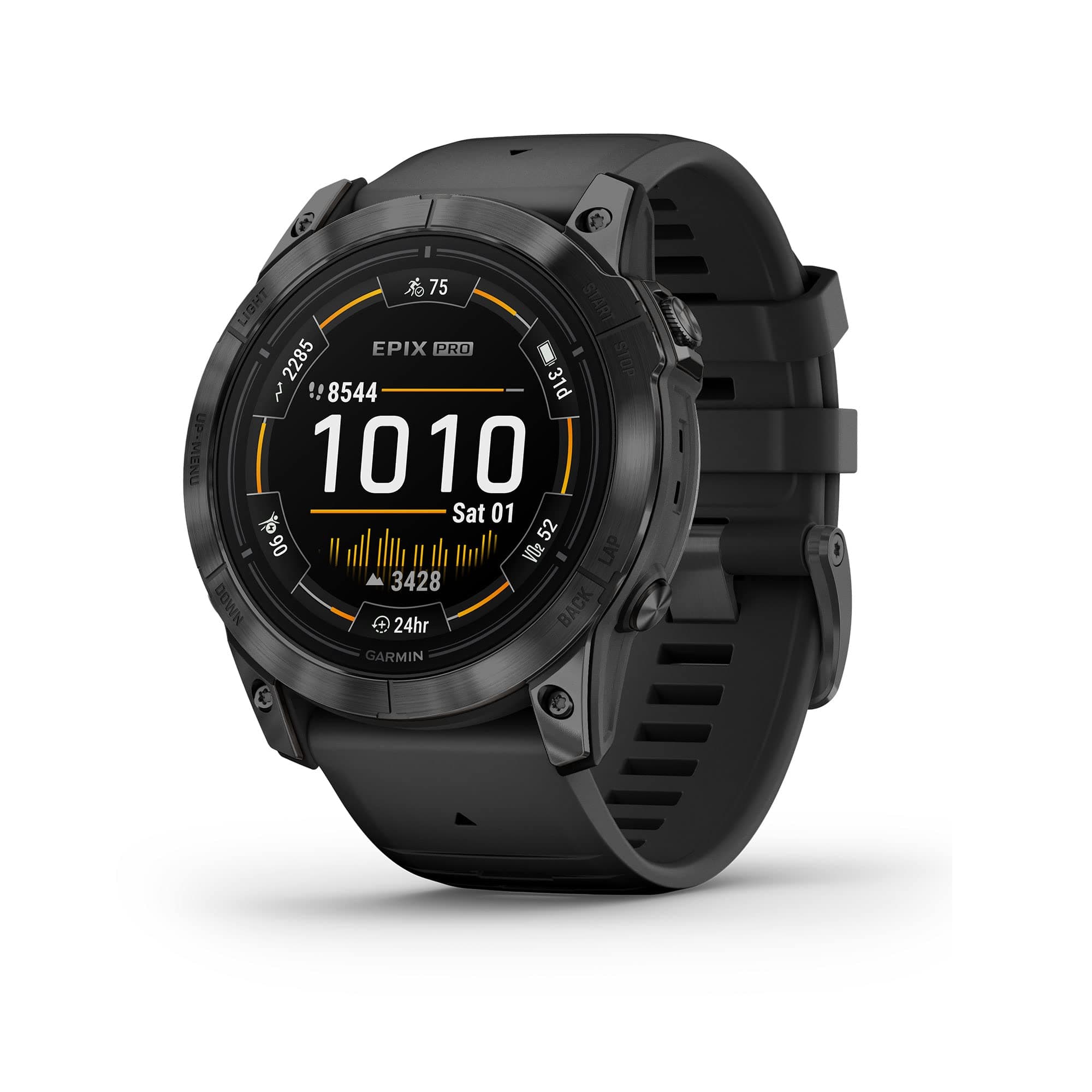epix Pro (Gen 2), 51mm, High Performance Smartwatch, Advanced Training Technology, Built-in Flashlight, Black