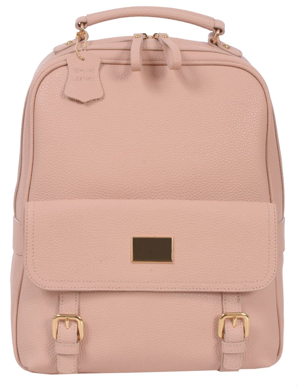 Renwick Genuine Leather Ladies Backpack with Tablet Compartment (Blush)