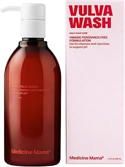 Vmagic Gentle Feminine Wash pH Balanced to Cleanse and Rejuvenate Intimate Skin with Chamomile, Collagen, Vitamin E and Sage – Hormone Free — 8 oz