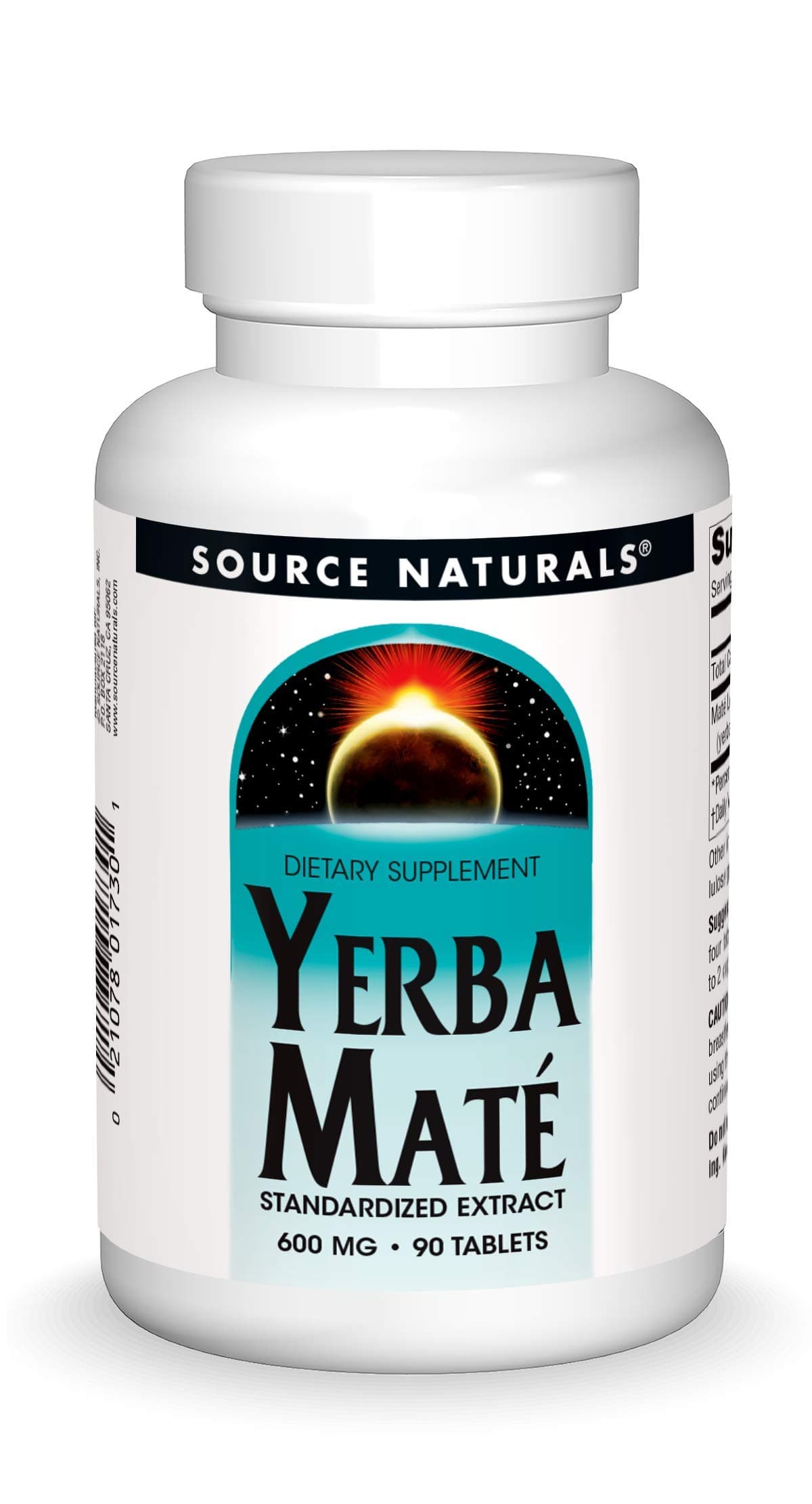 Source Naturals Yerba Mate, 600 mg, 90 Tablets.