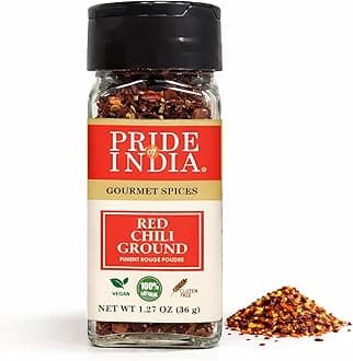 Red Chili Flakes 1.27 oz (36 gm) Small Dual Sifter Jar | Gourmet Spice, Culinary Must Have | Pleasant Heat, Distinct Flavor & Aroma | Sprinkle onto Pizza, Pasta, Pork, Flatbread | Easy to Store | Vegan, Non-Bioengineered