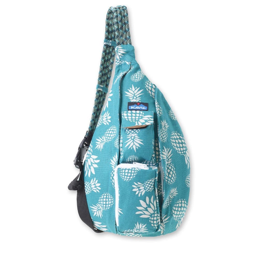 KAVUOriginal Rope Bag Sling Pack with Adjustable Rope Shoulder Strap - Pineapple Passion